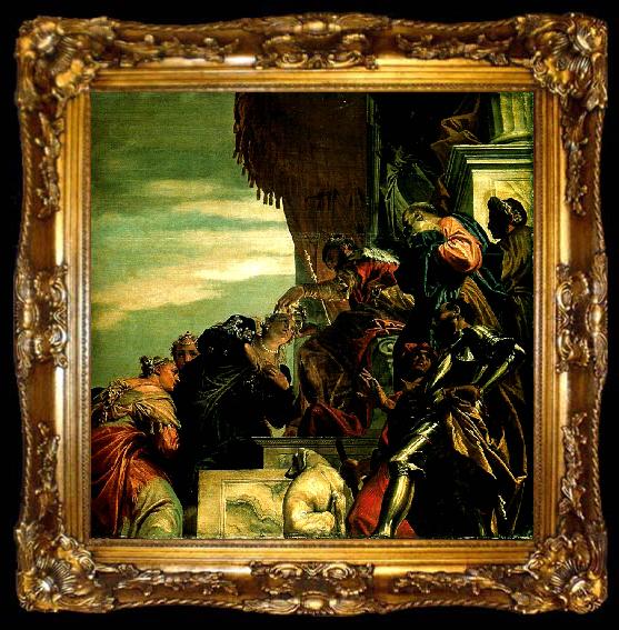 framed  Paolo  Veronese coronation of esther, ta009-2